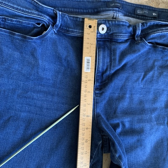 J. Jill Womens Size 16 Petite Authentic Fit Slim Ankle Denim Blue Jeans - Picture 5 of 10